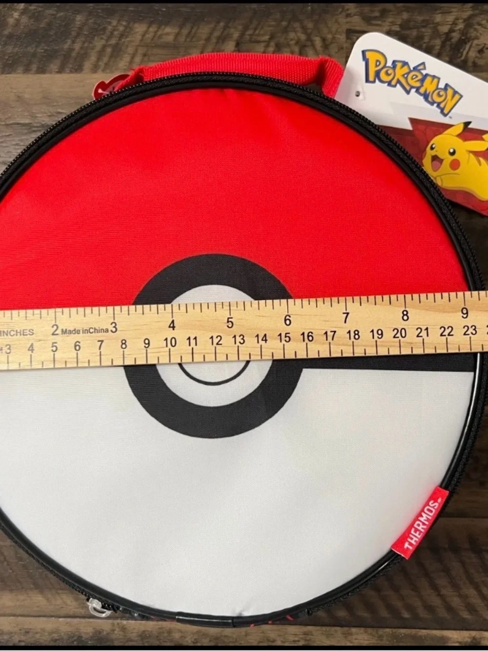 NEW Pokémon Poké Ball Thermos Insulated Lunch Box Red Black